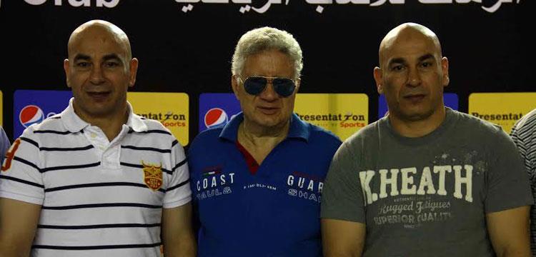 ابراهيم حسن وحسام حسن ومرتضى منصور